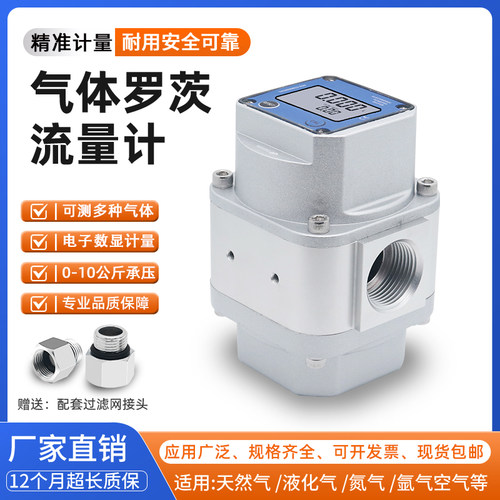 气体计量表电子数显天然气液化气氮气氩气压缩空气罗茨气体流量计
