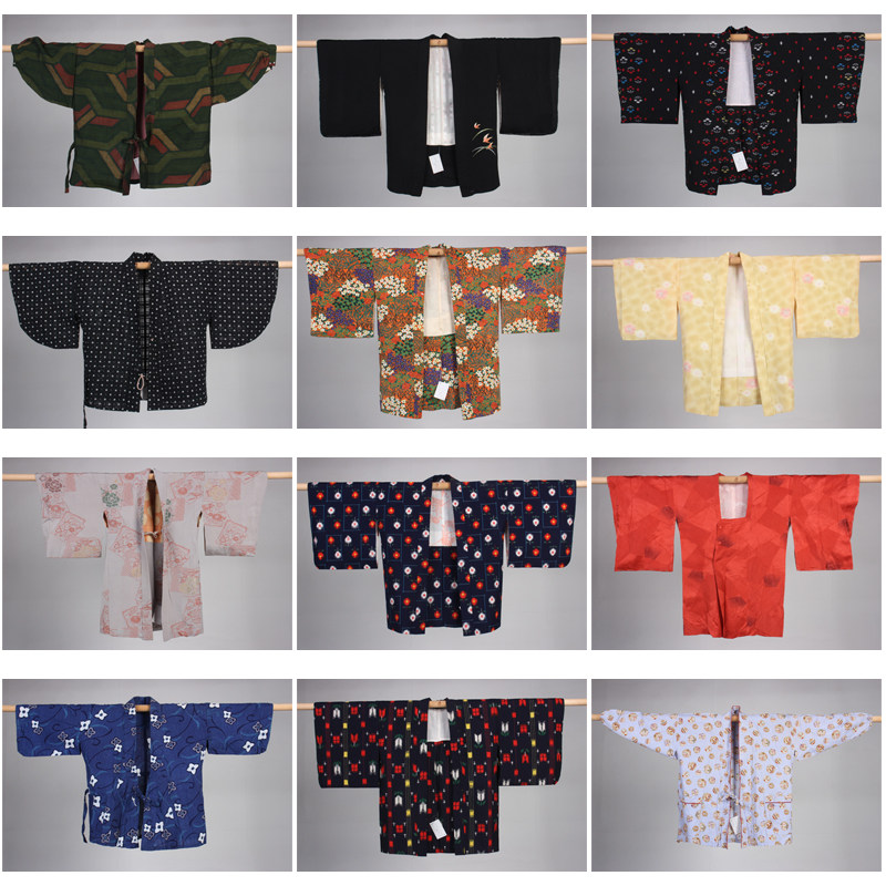 HF76古着日本制传统民族服饰vintage中古和服外套