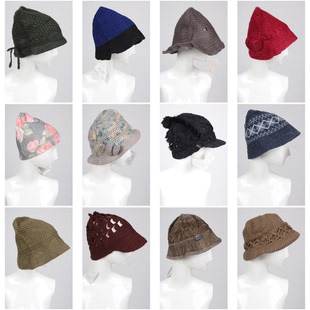 MZ32-2古着vintage复古风文艺男女秋冬毛线针织可爱帽子