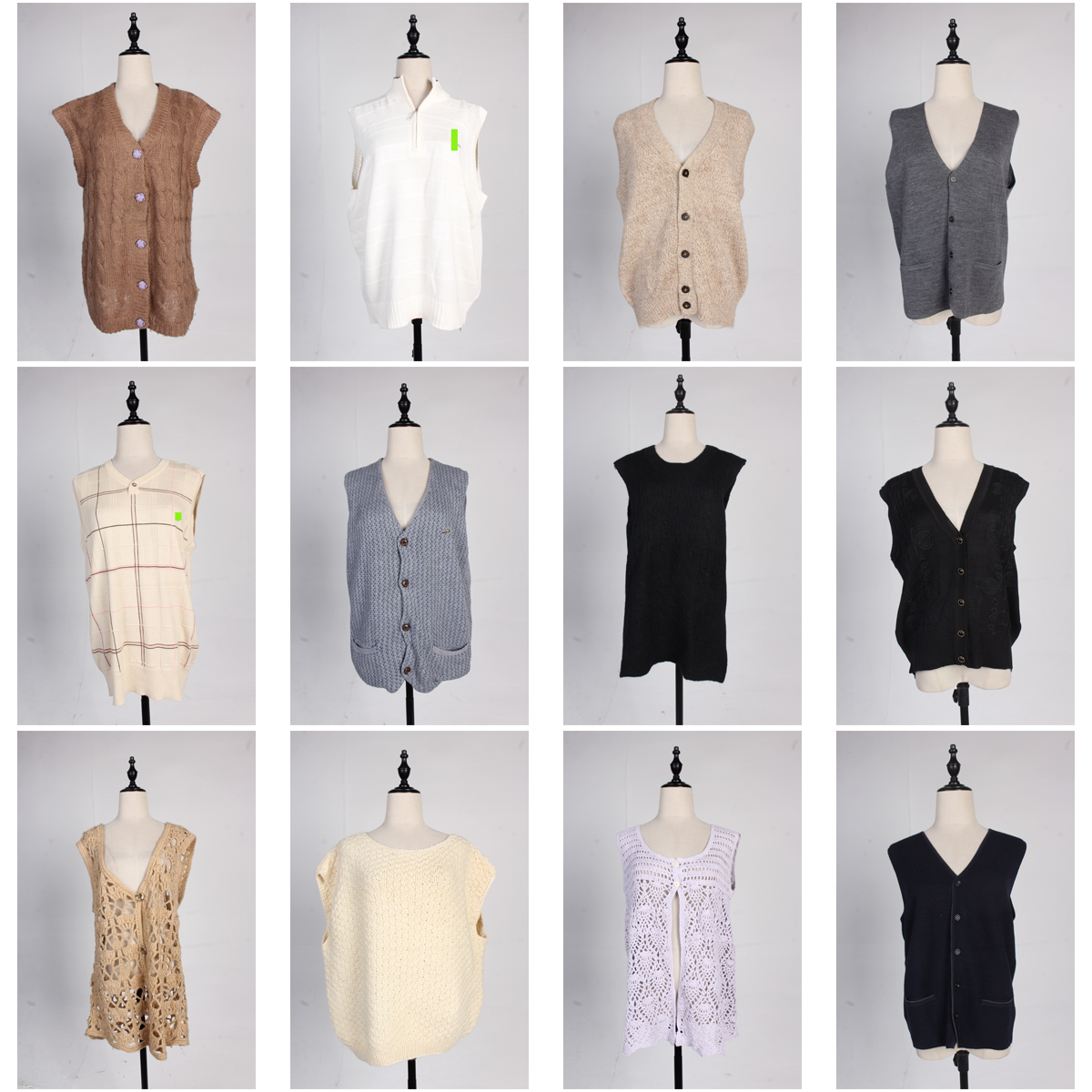 MY70古着vintage日系甜美风复古风文艺森系女装秋冬毛线针织马甲