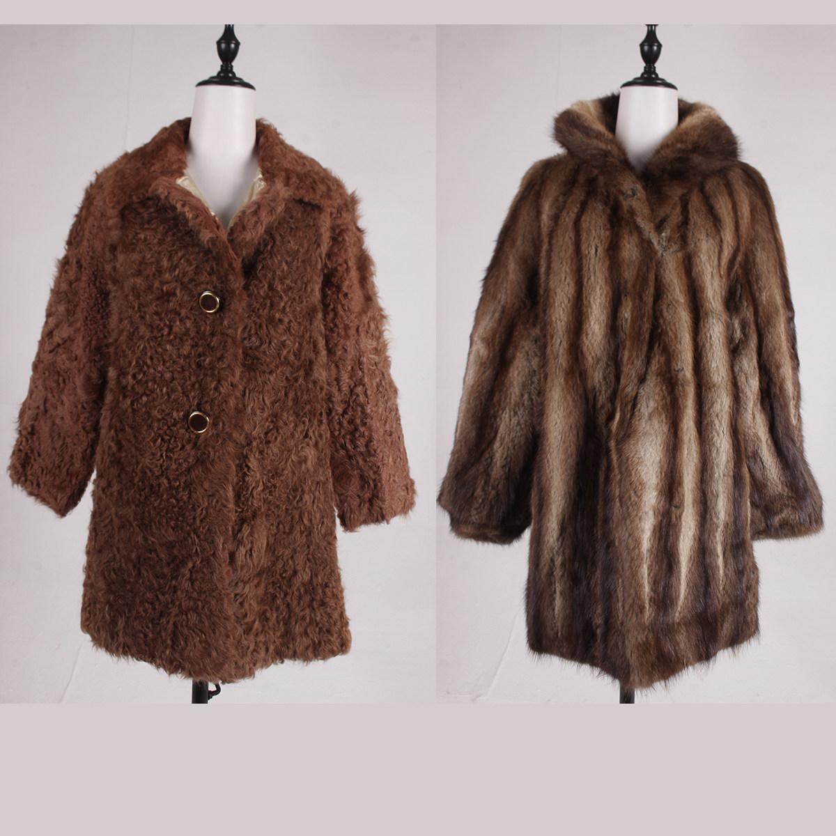 TM624古着vintage中古意大利冬季真皮草复古风毛毛女装保暖外套