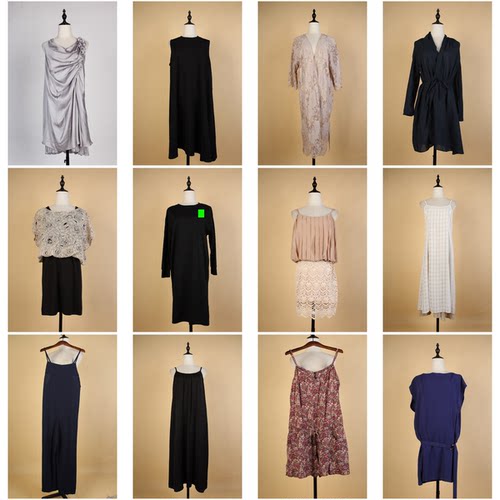 LY138古着vintage中古日制复古风文艺休闲风夏季女装中长款连衣裙