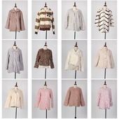 TB61古着vintage日系秋冬百搭人造毛仿皮草外套