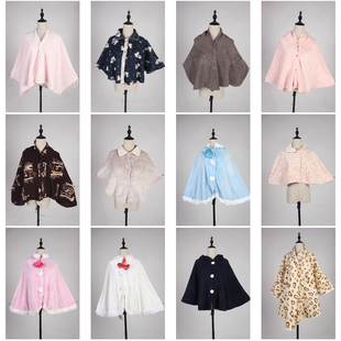 DA288古着vintage日系年轻款 复古风秋冬披肩斗篷女 女装