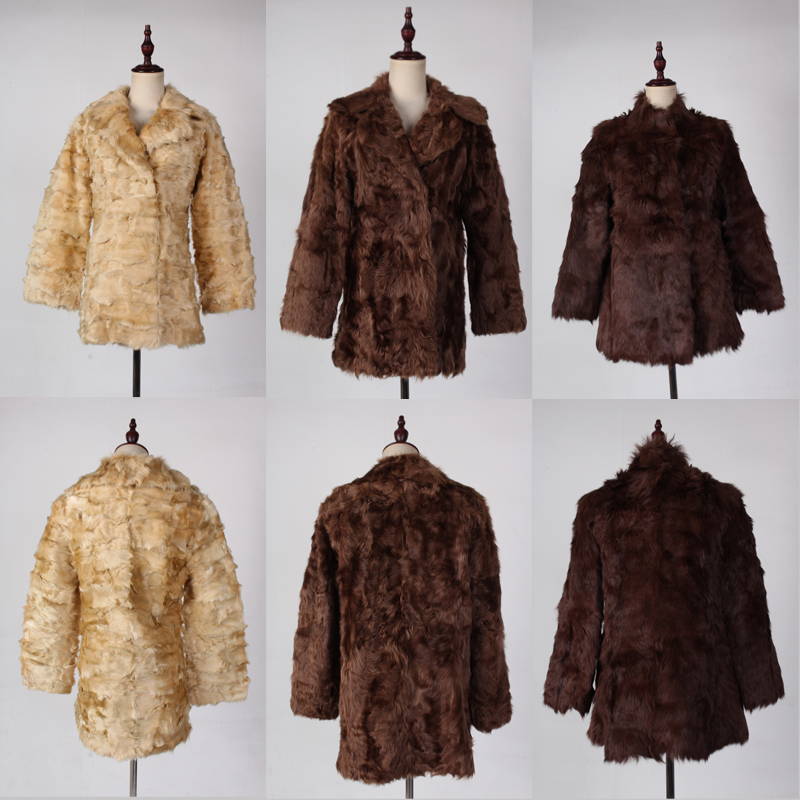 TM118古着vintage中古复古风冬季日制真皮草羚羊毛外套