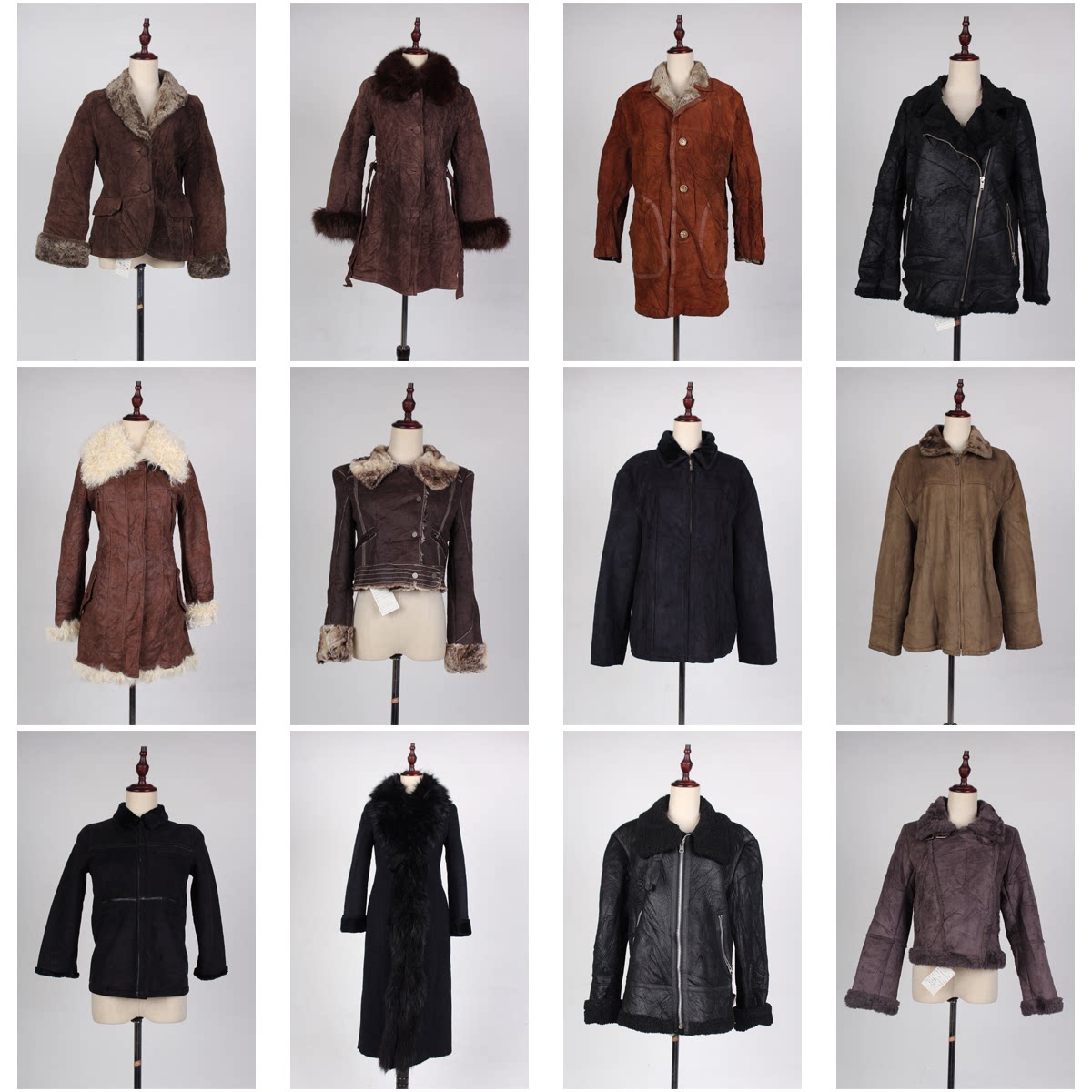 PT12古着vintage冬季保暖人造毛男女复古风中古外套