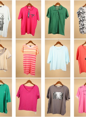 XT441古着vintage夏季圆领休闲字母印花美版潮人街拍同款短袖T恤