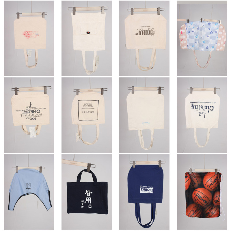 DZ138古着vintage日系女士可爱卡通帆布单肩斜挎手提袋子大包小包