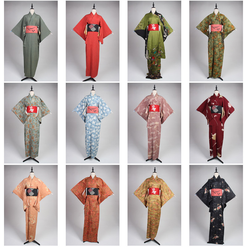 HF92古着日本制传统民族服饰写真表演男女装vintage中古和服外套