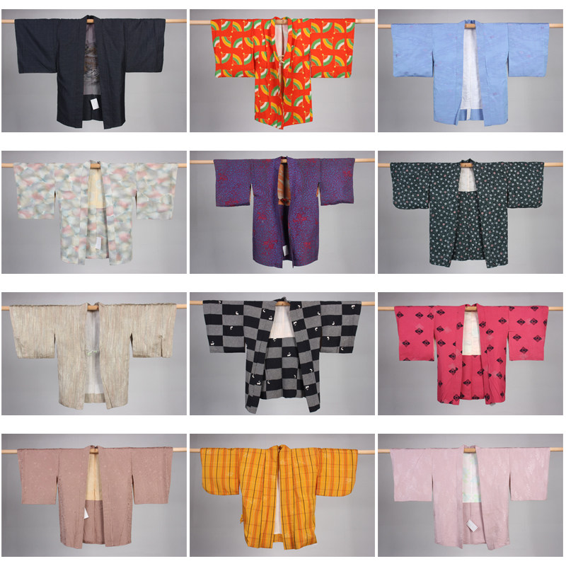 HF77古着日本制传统民族服饰vintage中古和服外套