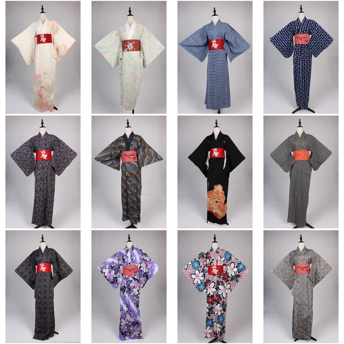 HF43古着vintage日本制传统民族服饰长款和服外套