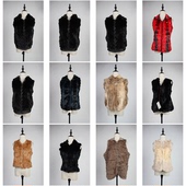 TM430古着vintage日系中古甜美风秋冬真皮草马甲