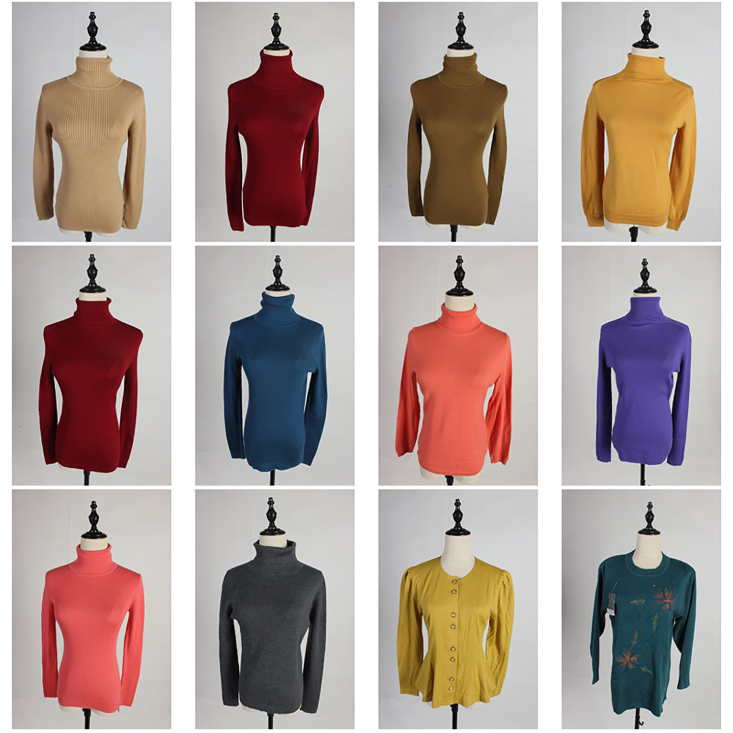 DM101古着vintage日系简约休闲百搭秋冬外穿毛线针织打底衫