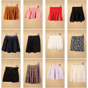 短裙半身裙 夏季 BK241古着vintage日制糖果色森系甜美风年轻款 女装