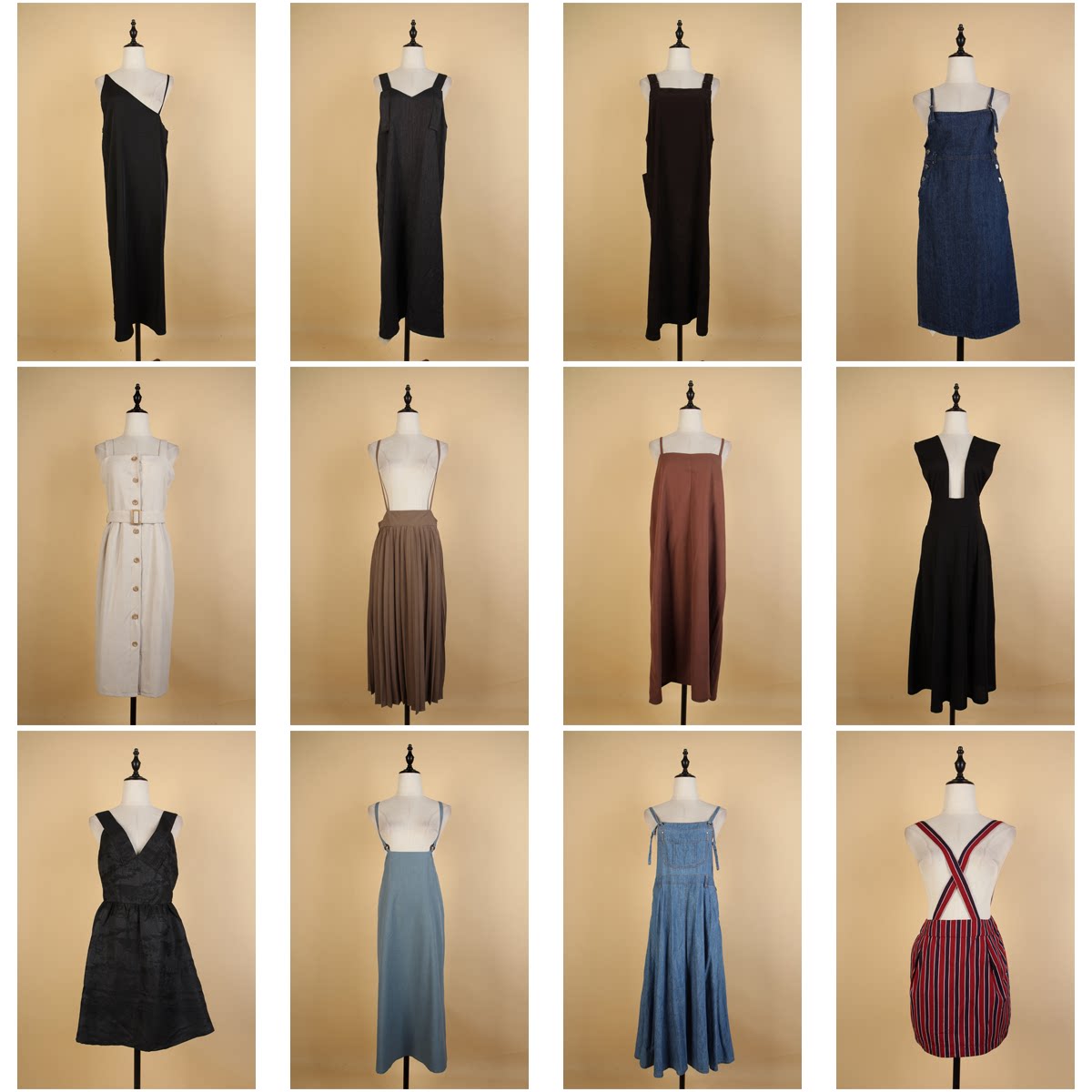 LY172古着vintage中古女装复古风意大利街拍款花色中长款连衣裙