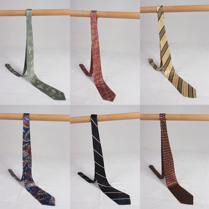 TE37+38古着vintage中古复古港风日系英伦手打休闲商务西装领带