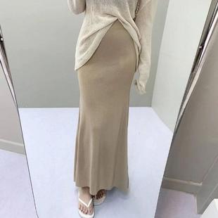 女人味弹力高腰包臀鱼尾半身裙 OnoevQO136性感显身材