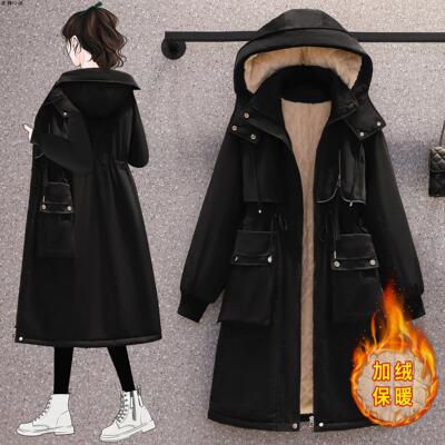 胖M冬装加绒厚派克服外套