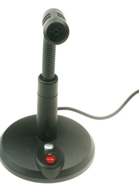 USB麦克风话筒 外接家用游戏语音聊天黑色录音 USC25免驱即插即用