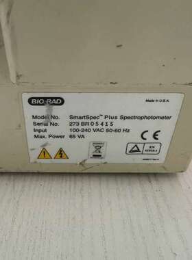 众桦伯乐BIO-RAD SmartSpec Plus分光光度计，议价
