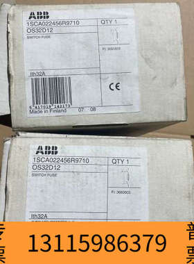 众桦ABB塑壳式隔离开关熔断断路器OS32D2   1SCA02