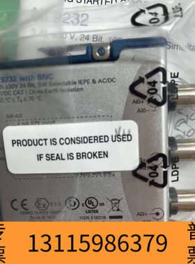 众桦NI 9232 BNC电压输入模块，3通道，±30V，1