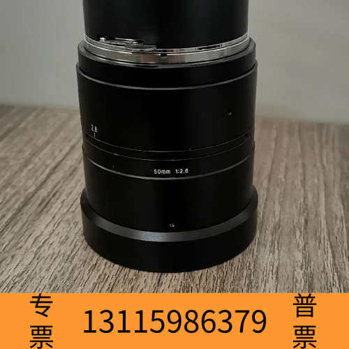 众桦优创线扫镜头，型号LSF5028-F，50mm F2.8，功