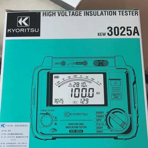 众桦克列茨高压绝缘电阻仪KEW3025A兆欧表线议价