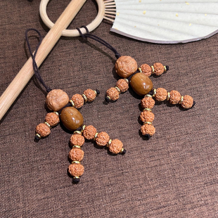 原创设计猴头恶僧挂件吊坠男女文玩佛珠国风趣味盘完紫金鼠配饰