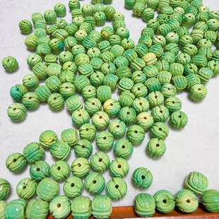 菱镁矿富甲一方配饰diy配件手工手绳项链文玩佛珠手串配饰品隔珠