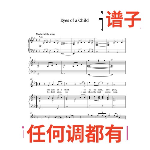 原件bB5 Eyes of a Child伴奏谱正谱声乐