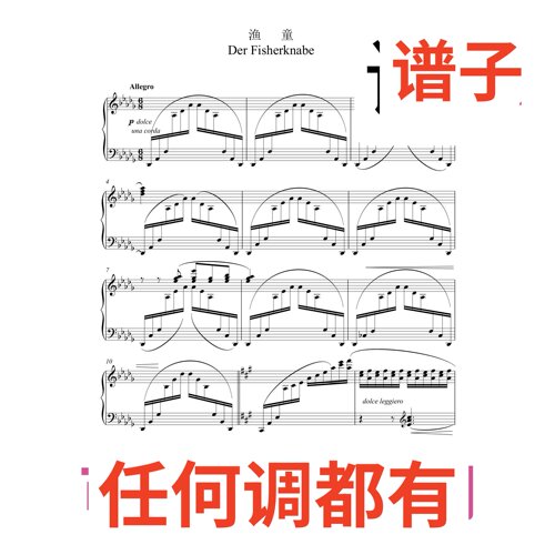 渔童 der fisherknabe 6页bD伴奏谱正谱声乐