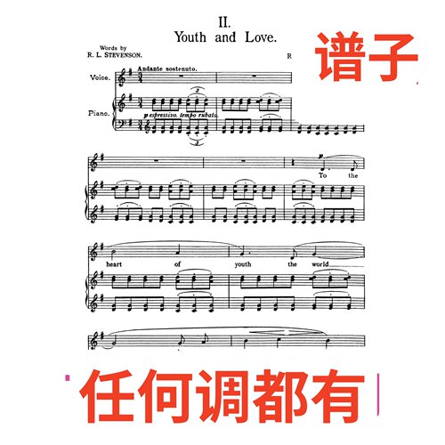 04 Youth and love 5G伴奏谱正谱声乐