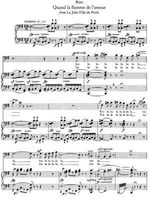 quand la flamme de lamour 正谱 钢琴伴奏谱 另购 简谱 音频伴奏