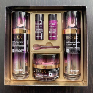 托尼魅力tonymoly细胞肽肉嘟嘟水乳面霜套装紧致淡纹弹润礼套盒