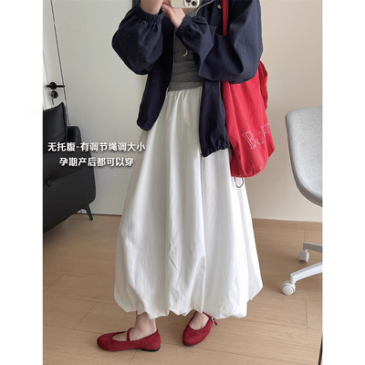 孕妇半身裙春秋季2026新款花苞裙