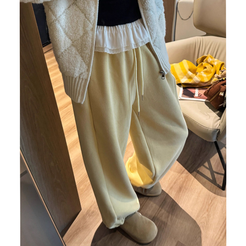 孕妇直筒裤秋冬季加绒外穿宽松无托腹抽绳束脚长裤子两穿休闲卫裤,孕妇装/孕产妇用品/营养,孕妇休闲裤,淘宝优惠券,粉丝福利购,淘宝优惠卷