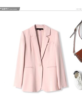 正装西服面试职业装新款纯色通勤高级感上衣西服职业套装女 