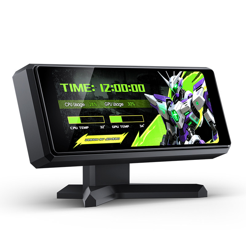 乔思伯JONSBO机箱显示副屏DS339预设主题支持自定义硬件监