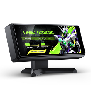 乔思伯JONSBO机箱显示副屏DS339预设主题支持自定义硬件监控DS916