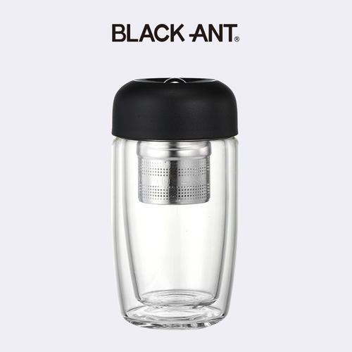 blackant高硼硅玻璃磁弹泡茶杯