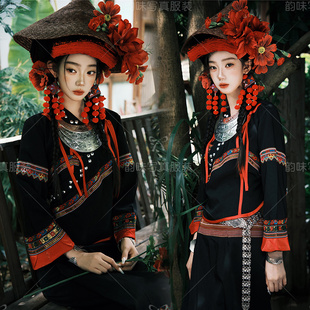 26布朗族服装新款少数民族服饰套装民族贵州傣族云南旅拍摄影写真