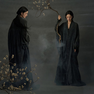 影楼清冷主题新年复古中式骨相新款国风艺术照服装肖像写真礼服