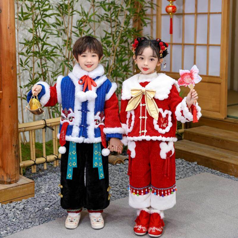 女童拜年服冬装儿童过新年喜庆衣服宝宝周岁礼服蛇年汉服国风唐装