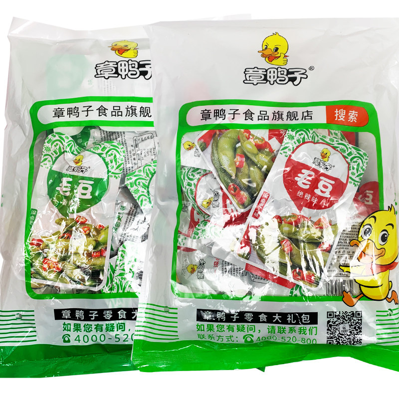 章鸭子湖南香辣毛豆800g更合算图片