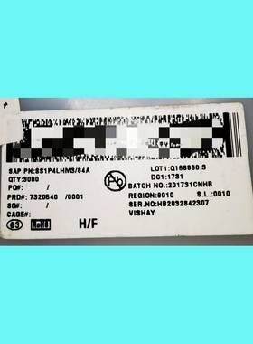 SS1P4LHM3/84A/DIODE SCHOTTKY 40V 1.5A DO220AA/丝印:14L
