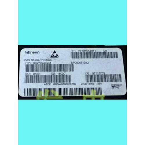 BAR88-02LRHE6327/硅PIN二极管80V100mA/TSLP-2-7丝印:U8
