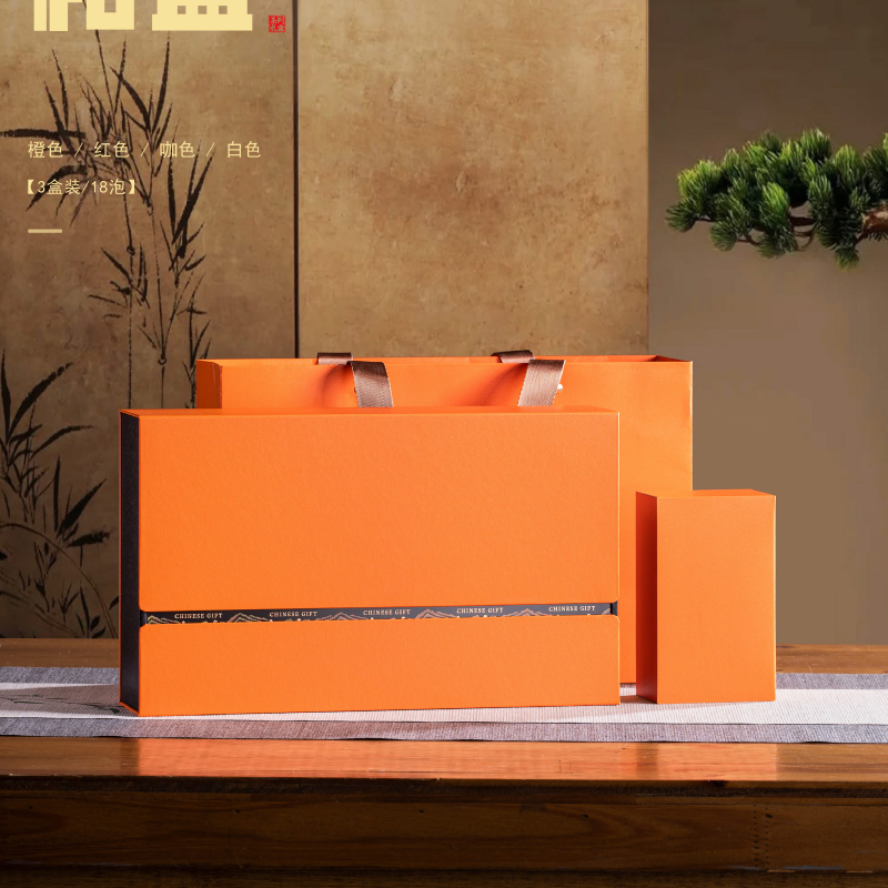 茶叶散茶摆泡18泡礼盒包装