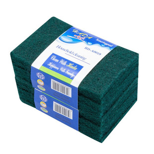 百洁布厨房专用家务清洁加厚双面魔力擦洗碗神器海绵抹布片装