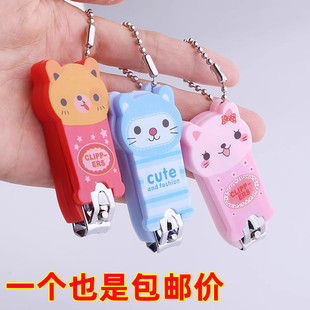 指甲刀单个可爱卡通便携创意折叠儿童指甲剪家用平口小号指甲钳